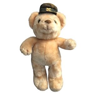 ♥️TEDDY BEAR PLUSH STUFFED CAMO HAT 14”♥️